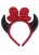 Devil Horn Headband Devil Polka Dot Headband (1)