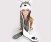 Animal Dog Cute Fluffy Plush Hat with long Scarf Gloves (2)