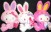 Hello Kitty bunny plush (Set/3) (1)