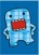 Domo Colorful Magnet Collection - Blue Checkers (1)