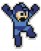 MegaMan 10 Jumping Mega Man Sticker (1)