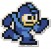 MegaMan 10 Running Mega Man Sticker (1)