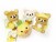 Rilakkuma Fresh Lemon Mascot Plush Keychain Set of 4 (6)
