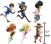 Lupin Figure The Third World Collectable Figure WCF (Set/6) (2)