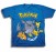 Pokemon Pikachu & Friends Group Youth T-Shirt Blue (2)