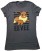 Pokemon EEVE Leap 133 Juniors T-shirt - Charcoal (1)
