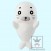 White Seal Shirogoma Goma-chan Plush 45cm (1)