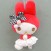 My Melody Gingham Check Pattern Ribbon Mascot 10cm Plush (set/3) (4)