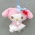 My Melody Gingham Check Pattern Ribbon Mascot 10cm Plush (set/3) (6)