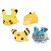 Pokemon Kororin Friends 9cm Plush - Pikachu, Psyduck, Ampharos and Lucario (set/4) (1)