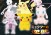 Pokemon Mewtwo Strikes Back Evolution Movie Ver. 12cm Stuffed Plush - Pikachu, Mew and Mewtwo (set/3) (2)
