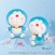 FuRyu Doraemon Soft Color Fuzzy 30cm DX Plush Set of 2 (1)