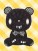 Chax GP - Gloomy Bear - Type-Mono Check 30cm Plush (Black) (1)