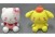 Sanrio Characters Cotton Candy - Hello Kitty Pompompurin - Special 29cm Large Plush - Yurukawa Design (Set of 2) (3)