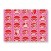 Gloomy Bear Wrapping Paper - Red Faces on Pink (1)