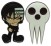 Soul Eater Kid & Skull Pin Set (1)
