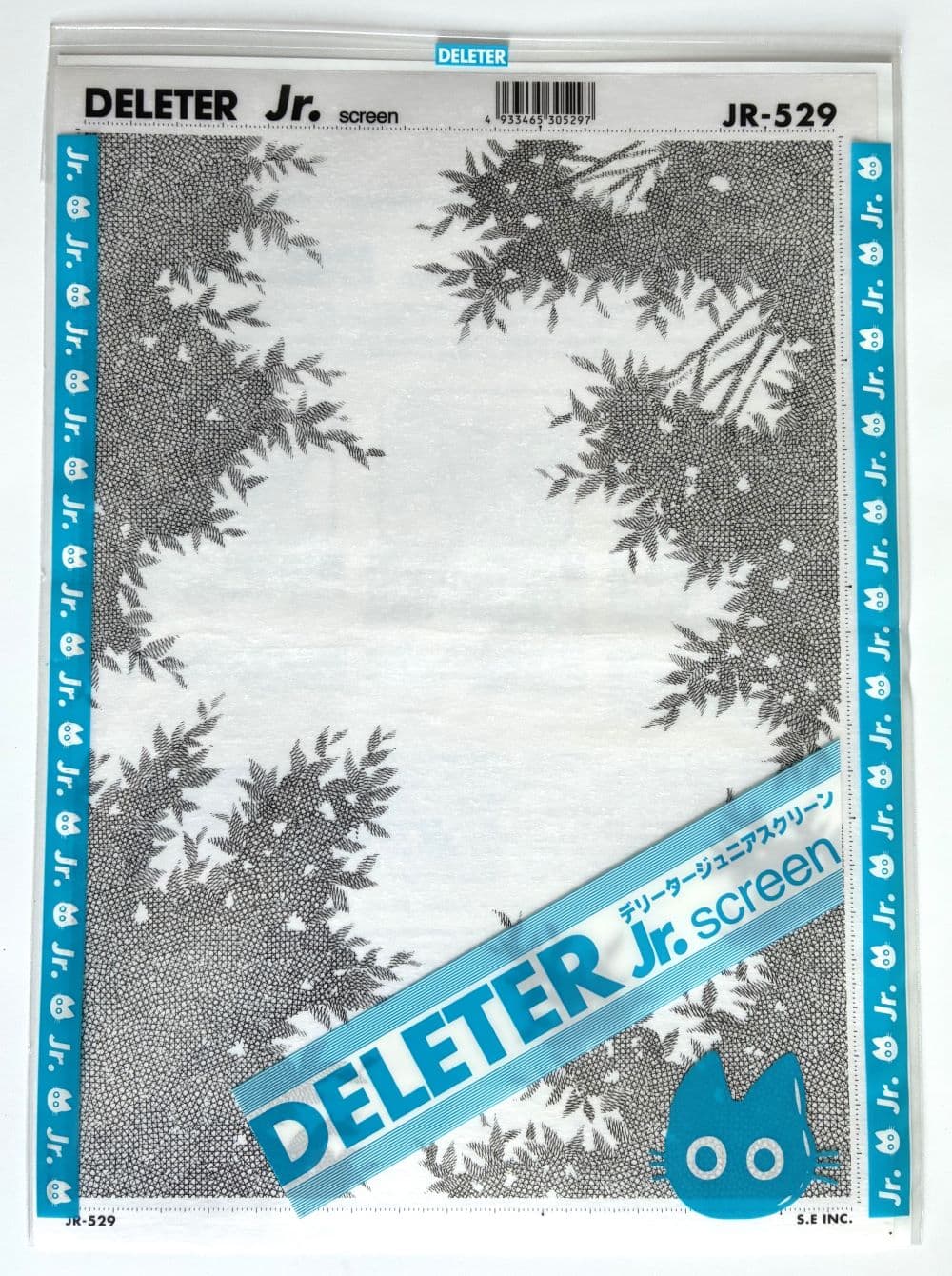 Deleter Screen Tone Jr JR-529 [ Foliage Pattern ] [Sheet Size 182x253mm (7.16"x9.96")] for Comic Manga Illustration