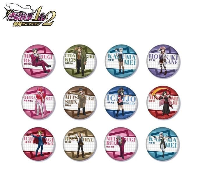 Ace Attorney Investigations Changing Badge（blind box) PDQ/12