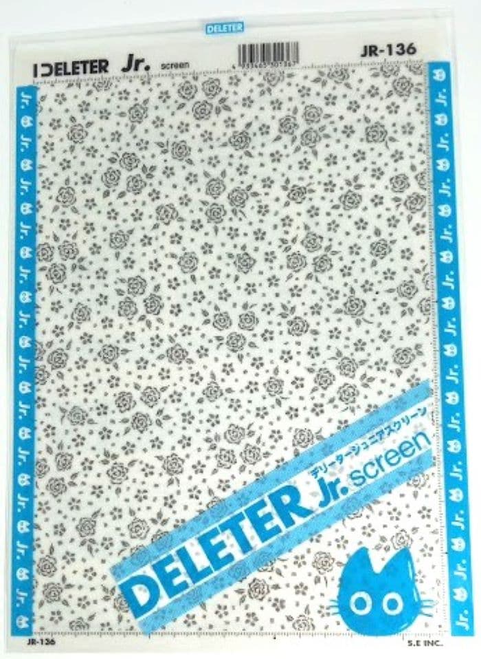 DELETER Jr. Screentone - 7.16" x 9.96" (182mm x 253mm) - JR-136 (floral)