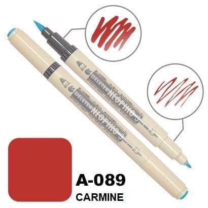 DELETER Neopiko 3 Carmine (A-089) Dual-tipped Water-based Fabric Marker