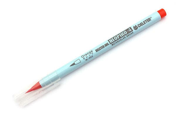 DELETER Neopiko-4 Watercolor Brush Pen W-002 - Orange