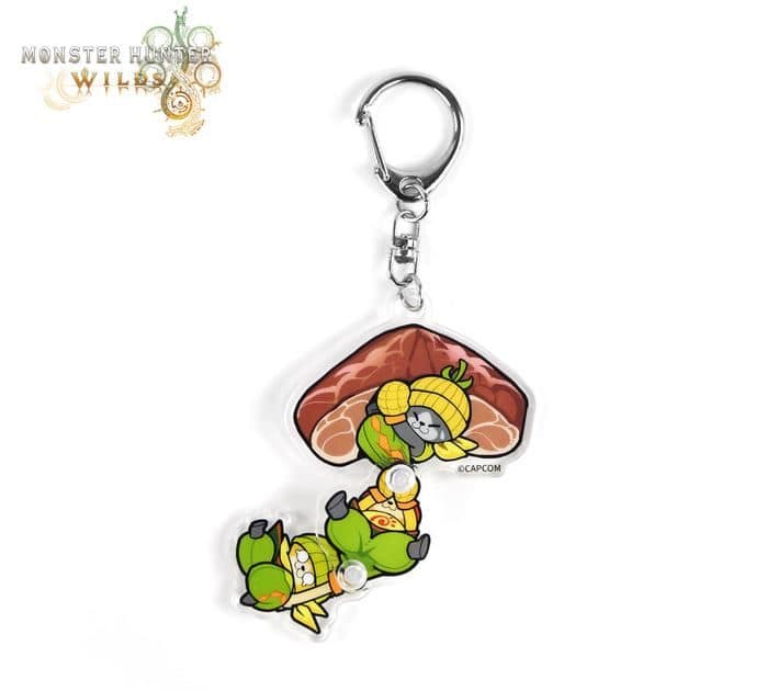 Monster Hunter Wilds Acrylic Keychain（Palico） 1PC