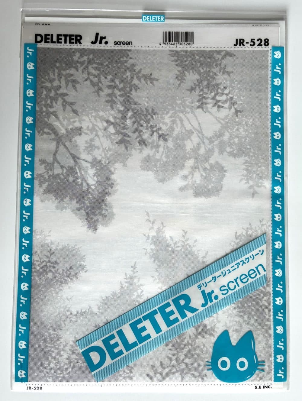 Deleter Screen Tone Jr JR-528 [ Foliage Pattern ] [Sheet Size 182x253mm (7.16"x9.96")]