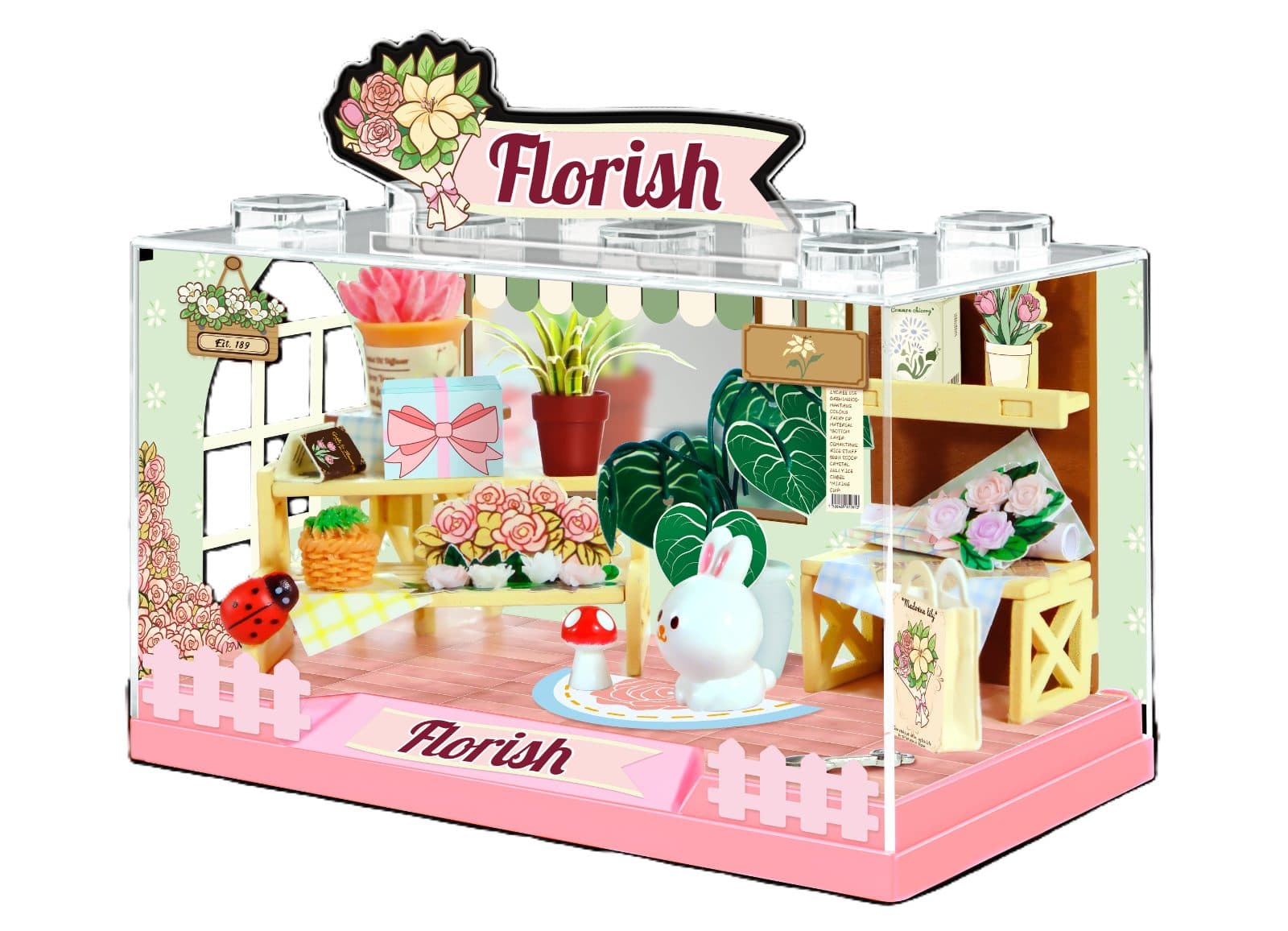 Diorama Box L-Flower Room