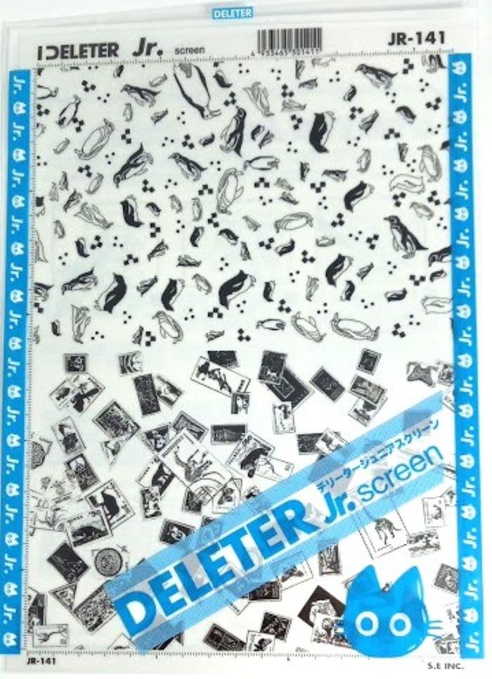 DELETER Jr. Screentone - 7.16" x 9.96" (182mm x 253mm) - JR-141 (penguins)