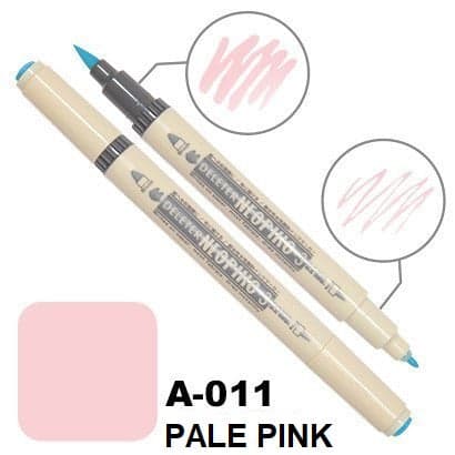 DELETER Neopiko 3 Pale Pink (A-011) Dual-tipped Water-based Fabric Marker