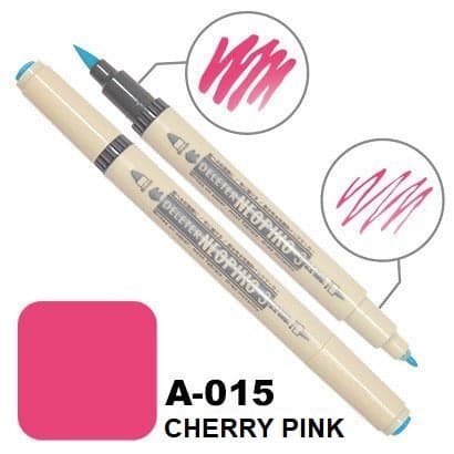 DELETER Neopiko 3 Cherry Pink (A-015) Dual-tipped Water-based Fabric Marker