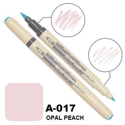 DELETER Neopiko 3 Opal Peach (A-017) Dual-tipped Water-based Fabric Marker