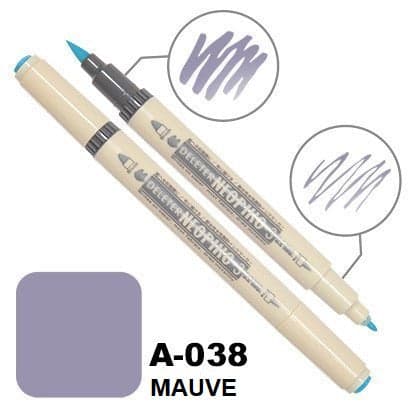 DELETER Neopiko 3 Mauve (A-038) Dual-tipped Water-based Fabric Marker