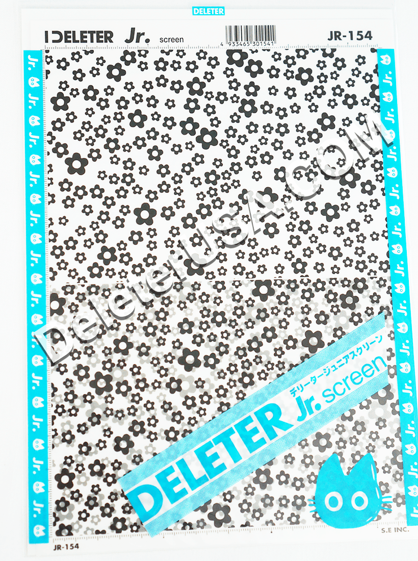 DELETER Jr. Screentone - 182 x 253mm - JR-154 (Round Flower Pattern)