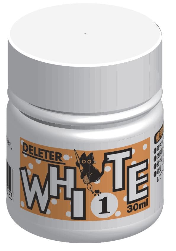 DELETER White 1 Manga Ink - Aqueous White-out - 30ml Bottle