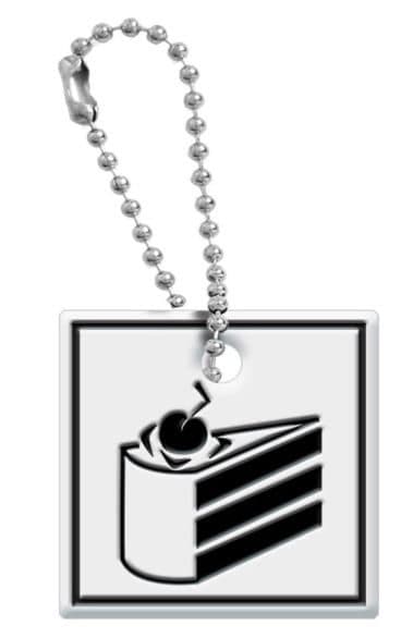 Portal 2 Cake Level Sign Keycap